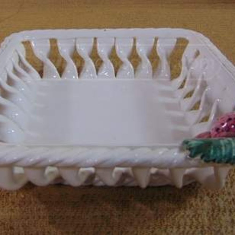 SOLD********Savoir Vivre Portugal Porcelain Fruit Basket Dish